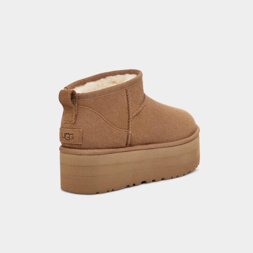 NWT - UGG Classic Ultra Mini Platform Boots - Chestnut ❄️☃️ - Picture 2 of 3